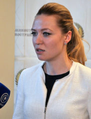 Natalya Nikonorova, DPR Minister of Foreign Affairs. Photo: DONi